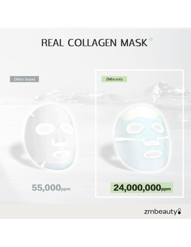 Mascarilla Facial de Colágeno Bio con 9 Péptidos - Hidratante