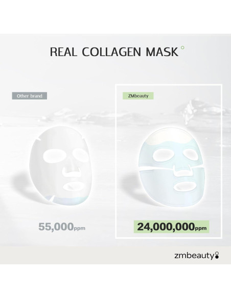 Mascarilla Facial de Colágeno Bio con 9 Péptidos - Hidratante