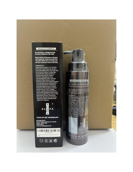 Champú Hidratante de Aceite de Argán Bingo - 396g - Libre de Sulfatos