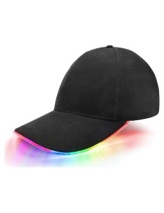 Gorra LED JIGUOOR Multicolor Ajustable para Fiesta y Eventos