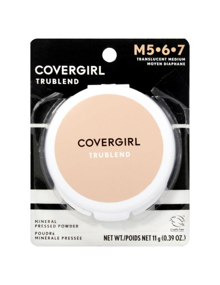 Polvo Compacto TruBlend Covergirl 004 Translúcido Medio 11g Polvo Compacto TruBlend Covergirl 004 Translúcido Medio 11g