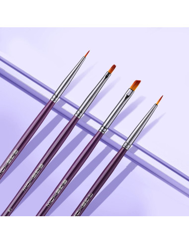 Juego de Pinceles para Delineador EIGSHOW - 4 Piezas Veganas