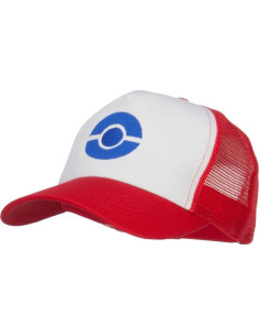 Gorra de Malla Bordada Ash Ketchum Unisex Ajustable 2