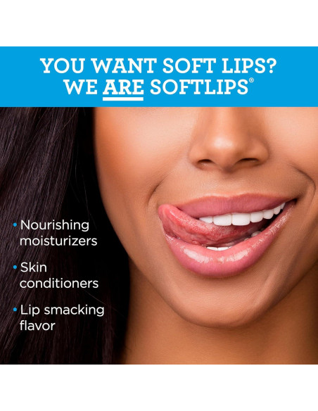 Bálsamo Labial Softlips Vainilla SPF 20 Hidratante Paquete 2