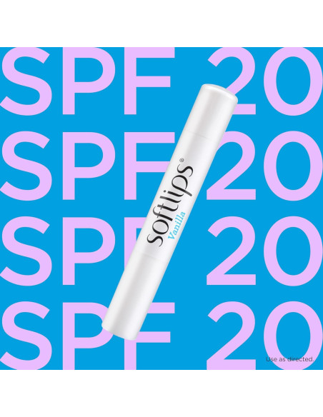 Bálsamo Labial Softlips Vainilla SPF 20 Hidratante Paquete 2