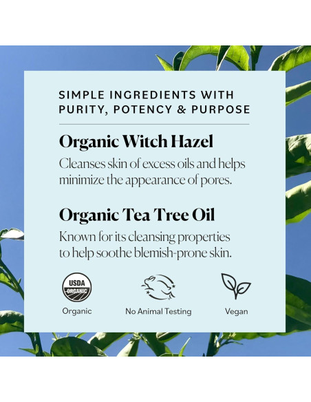 Tónico Facial Purificante Orgánico Sky Organics 236 ml