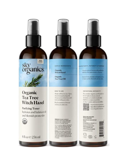 Tónico Facial Purificante Orgánico Sky Organics 236 ml