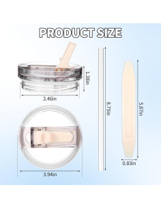 Paquete de 2 tapas de repuesto Suohheh para vaso Stanley 40 oz 2