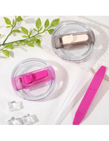 Paquete de 2 tapas de repuesto Suohheh para vaso Stanley 40 oz