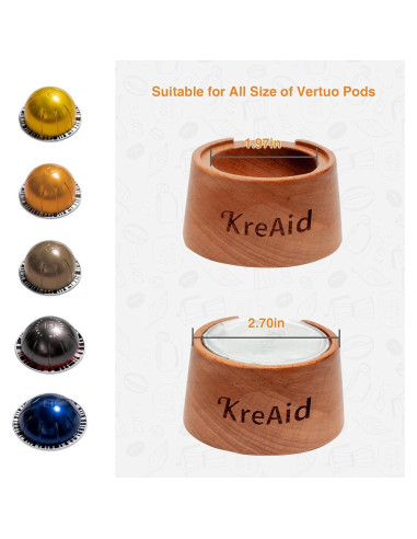 Kit de Cápsulas Reutilizables KreAid para Nespresso Vertuo