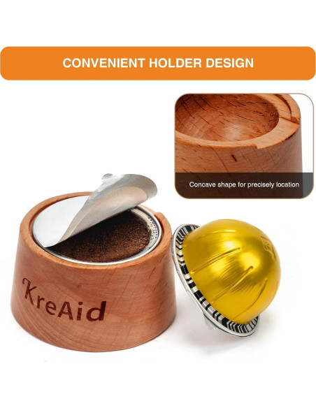 Kit de Cápsulas Reutilizables KreAid para Nespresso Vertuo