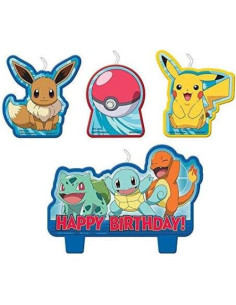 Conjunto de Velas de Cumpleaños Pokemon Amscan - 4 pcs 2