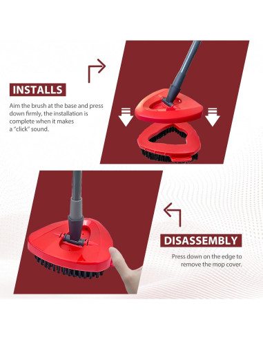 Cabezal de fregona giratoria O Cedar EasyWring 1 tanque 2 unidades