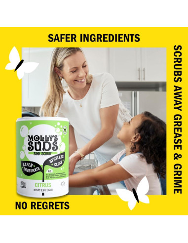 Fregado Multiusos Molly's Suds 2 Paquetes Aroma Cítricos