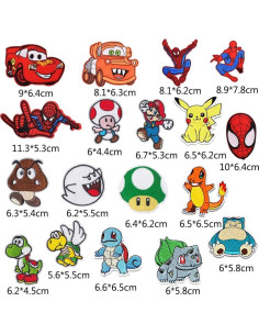 18 Parches Decorativos Nuguri para Planchar y Coser - Multicolor 2