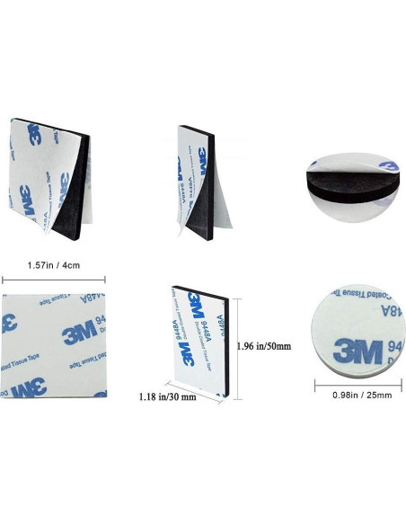 Cinta de Espuma Doble Cara Avando 60 Piezas Variadas