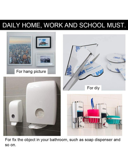 Cinta de Espuma Doble Cara Avando 60 Piezas Variadas