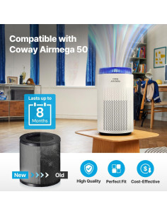 Juego de Filtros de Reemplazo Coway Airmega 50 - HEPA y Desodorización 2