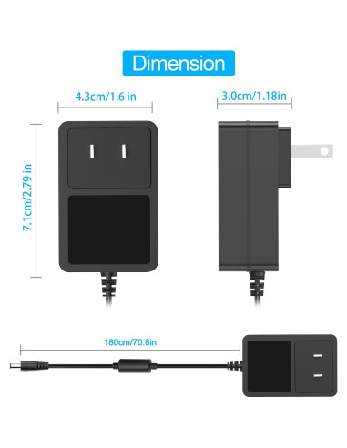 Cargador 30W Tai Ke para Alexa Echo Show y Echo Plus
