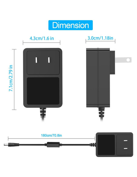 Cargador 30W Tai Ke para Alexa Echo Show y Echo Plus