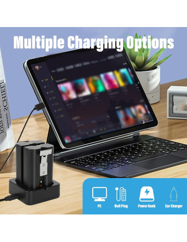 Paquete de 2 Baterías de 6040mAh para Timbre Ring y Cámaras