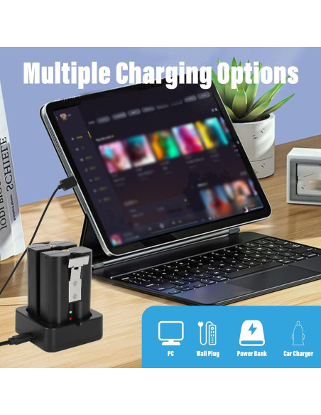 Paquete de 2 Baterías de 6040mAh para Timbre Ring y Cámaras Paquete de 2 Baterías de 6040mAh para Timbre Ring y Cámaras