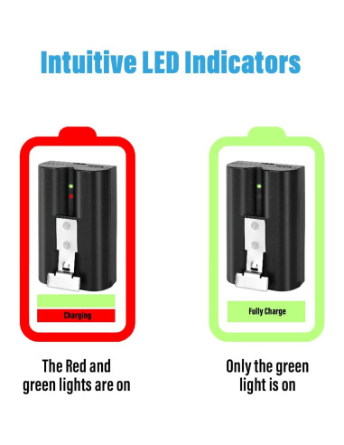 Paquete de 2 Baterías de 6040mAh para Timbre Ring y Cámaras