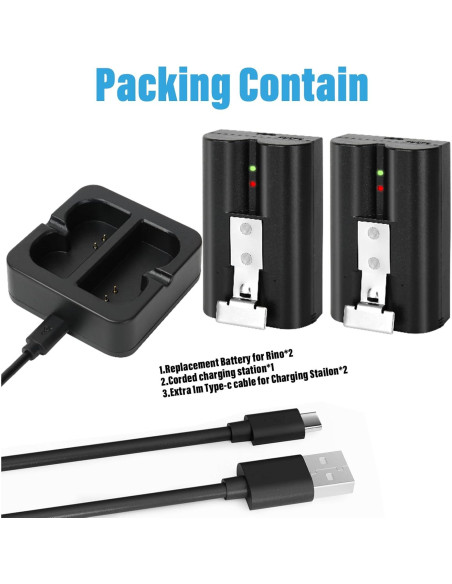 Paquete de 2 Baterías de 6040mAh para Timbre Ring y Cámaras Paquete de 2 Baterías de 6040mAh para Timbre Ring y Cámaras