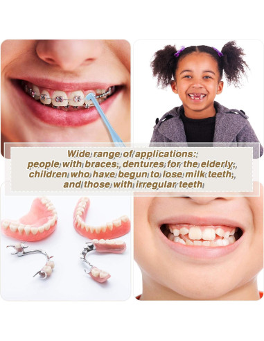 12 Cepillos Interdentales Suaves Patelai con Tapa Protectora