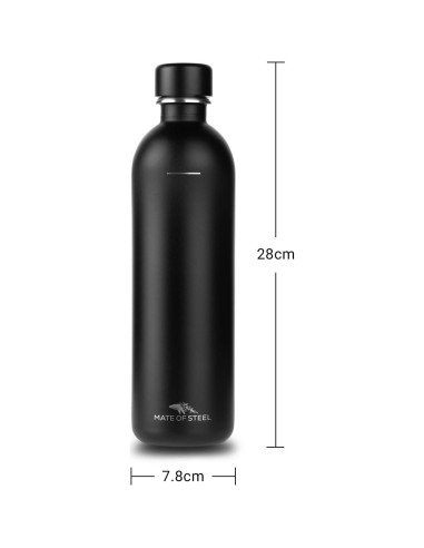Botella de Acero Inoxidable MATE OF STEEL 2x1035ml para SodaStream