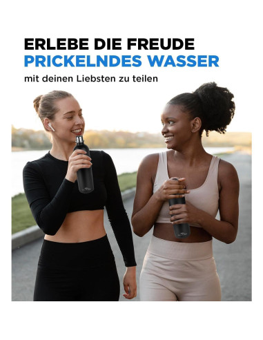 Botella de Acero Inoxidable MATE OF STEEL 2x1035ml para SodaStream