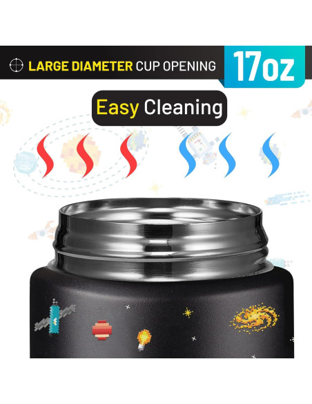 Termo para Comida Caliente Charcy 482ml con Cuchara Plegable