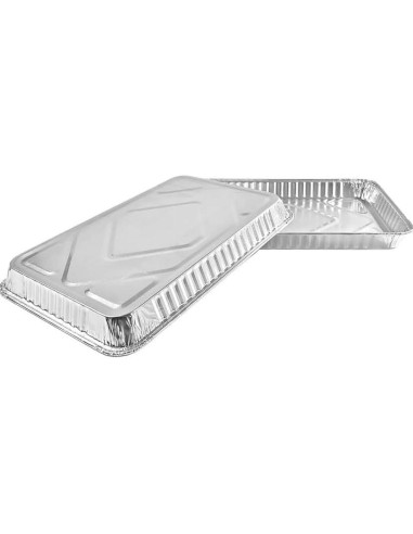 Bandeja de Pastel 1/4 ProPac & Seal Aluminio 32.4x22.2cm - 10 Piezas