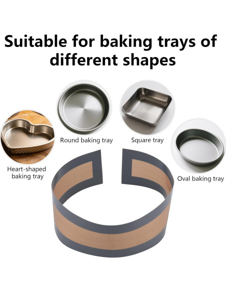 2 Alfombrillas de Silicona Antiadherentes 22.8cm y 82x10cm Gosknor