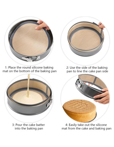 2 Alfombrillas de Silicona Antiadherentes 22.8cm y 82x10cm Gosknor