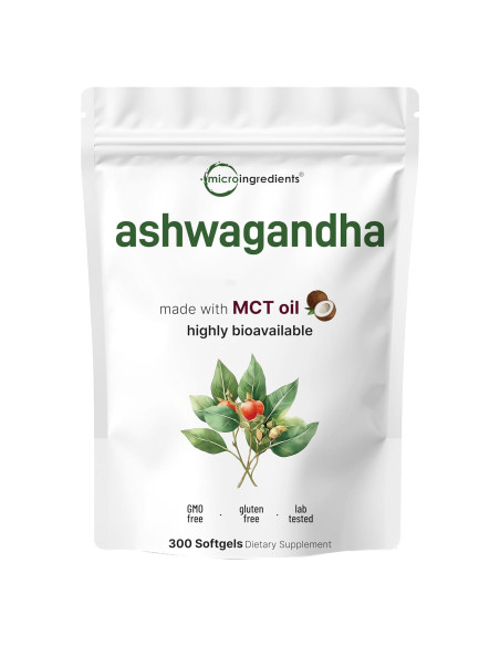 Suplemento de Ashwagandha 6000mg Micro Ingredients 300 Cápsulas