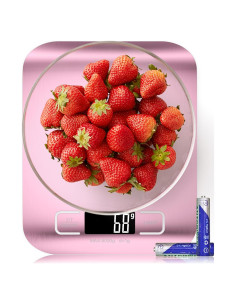 Balanza de Cocina Digital GeeRic 10kg Oro Rosa con Tara