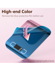 Balanza de Cocina Digital GeeRic 10kg Oro Rosa con Tara 2