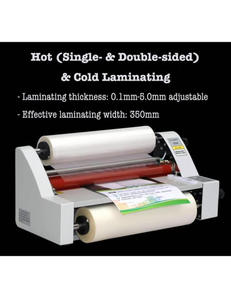 Máquina Laminadora Genérica V350 350mm Caliente y Frío