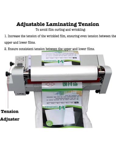 Máquina Laminadora Genérica V350 350mm Caliente y Frío