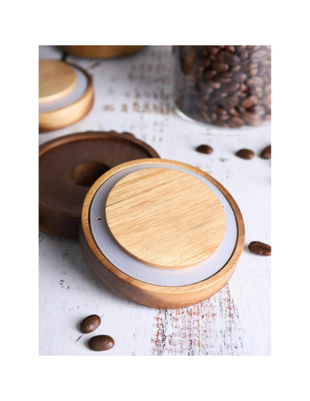 Juego de 6 tarros de vidrio herméticos Kanwone 500ml