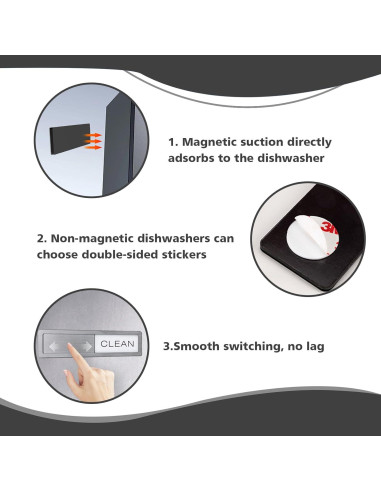 Imán Magnético Limpio Sucio WABIWABI@HOME 17.78x5.08cm