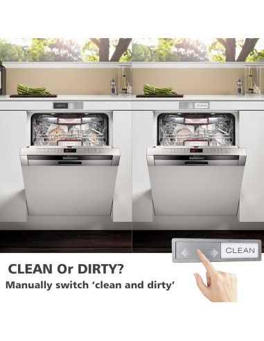 Imán Magnético Limpio Sucio WABIWABI@HOME 17.78x5.08cm