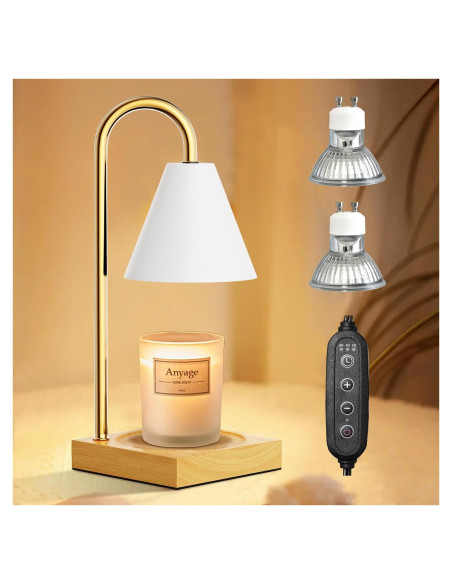 Lámpara Calentadora de Velas Anyage CL, Regulable 50W, Blanca