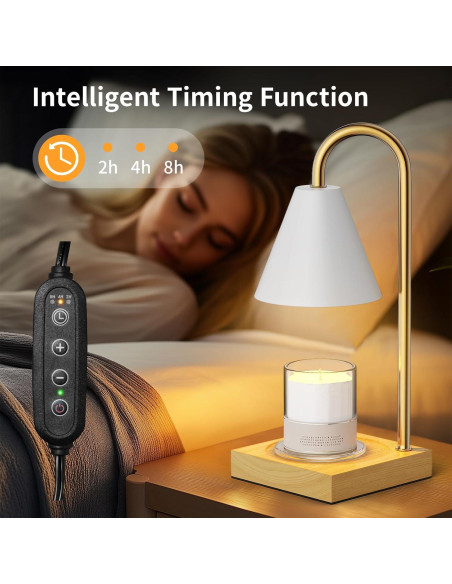 Lámpara Calentadora de Velas Anyage CL, Regulable 50W, Blanca