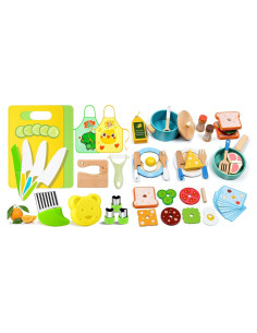 Juego de Cocina Montessori 15 Piezas para Niños - Utensilios Seguros