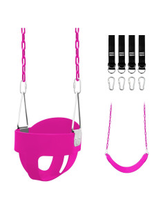 Columpio para Niños Pequeños Perantlb - Asiento de Cubo con Respaldo Alto