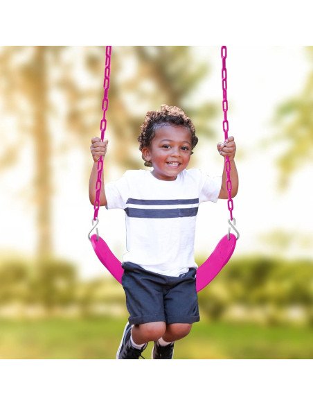 Columpio para Niños Pequeños Perantlb - Asiento de Cubo con Respaldo Alto