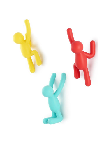 Ganchos de Pared Umbra Buddy Set de 3 Multicolores 2.3 kg