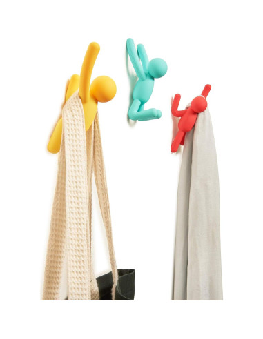 Ganchos de Pared Umbra Buddy Set de 3 Multicolores 2.3 kg